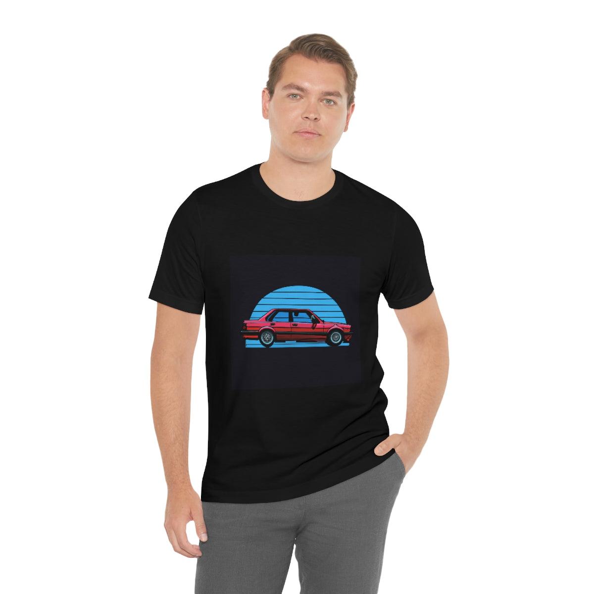 vintage style e30 4 door tshirt - Martin Metalwork LLC 