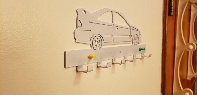 Honda civic ej8 wall hanging key holder - Martin Metalworks