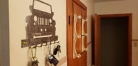 jeep wrangler wall hanging key holder coat rack - Martin Metalworks