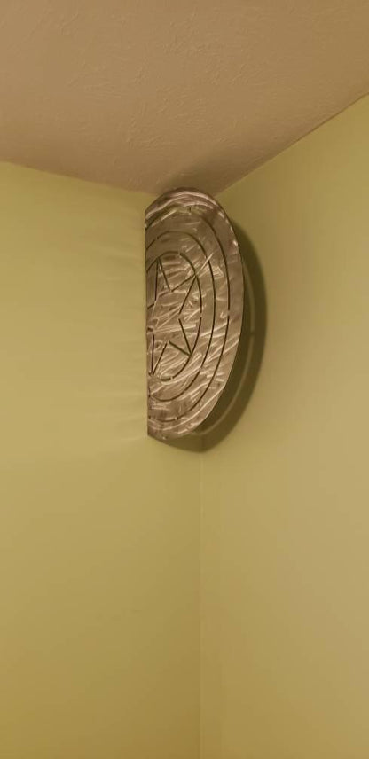 metal captain america shield. great for kids bedroom - Martin Metalworks