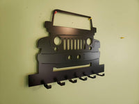 jeep wrangler wall hanging key holder coat rack - Martin Metalworks