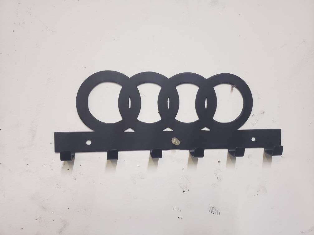 Audi logo key keychain ring holder rack - Martin Metalworks