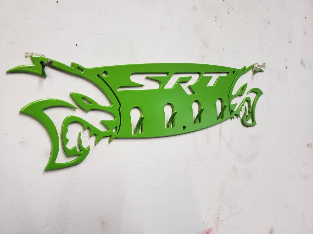 Dodge srt 30" hellcat charger challenger hat coat  holder rack - Martin Metalworks