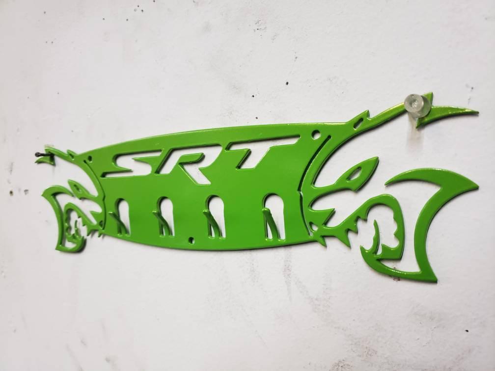 Dodge srt 30" hellcat charger challenger hat coat  holder rack - Martin Metalworks