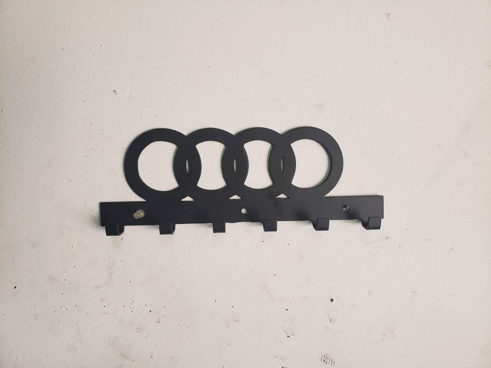 Audi logo key keychain ring holder rack - Martin Metalworks