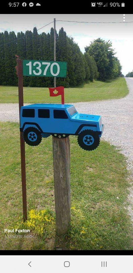 jeep mailbox jk jku mail - Martin Metalworks