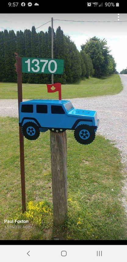 jeep mailbox jk jku mail - Martin Metalworks