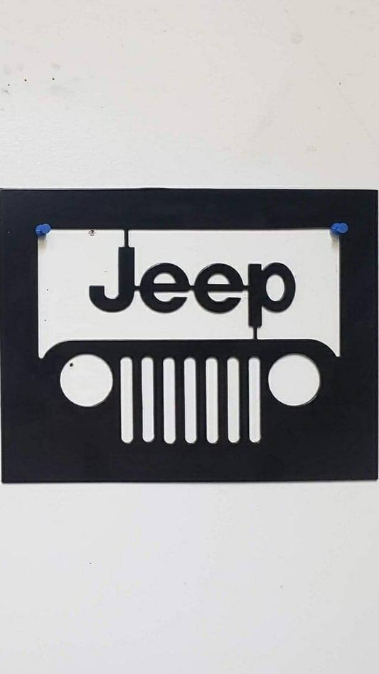 jeep wall art hanger logo - Martin Metalworks