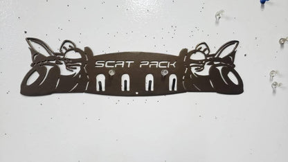 Dodge srt scatpack charger challenger key keychain ring holder rack - Martin Metalworks