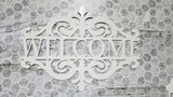 welcome sign for household door or porch - Martin Metalworks