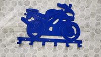 honda RC30 motorcycle crotch rocket wall hanging key holder coat rack suzuki, honda, bmw, kawasaki, ninja, gsxr - Martin Metalworks